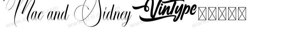 Mac and Sidney字体转换